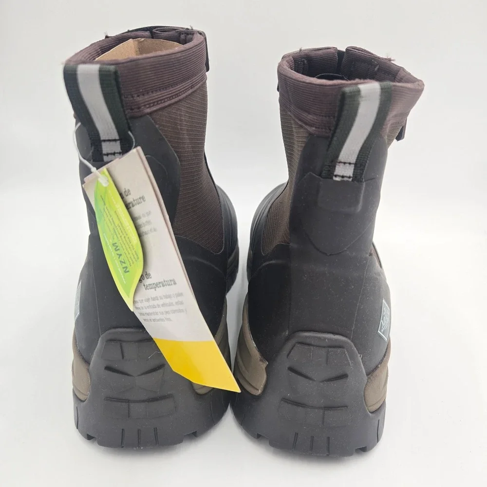 The Original Muck Boot Company Apex Mid Zip Ankle Boots NWT Mens 14 Brown No Box